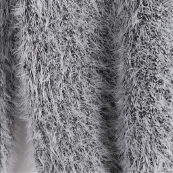 Feather Fury Soft Charcoal Fuzzy Sweater - Picture 4 of 7